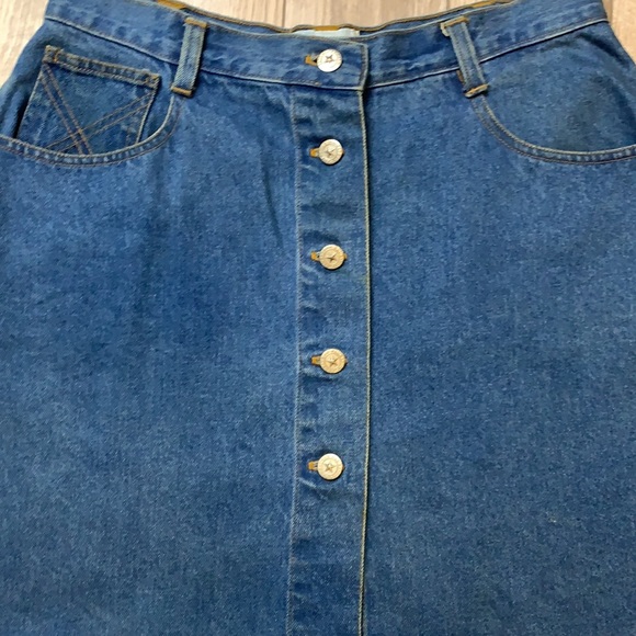 True Blue Denim Jean Five Pocket Skirt  Regular Fit Mini Women’s 13/14 - Picture 3 of 10